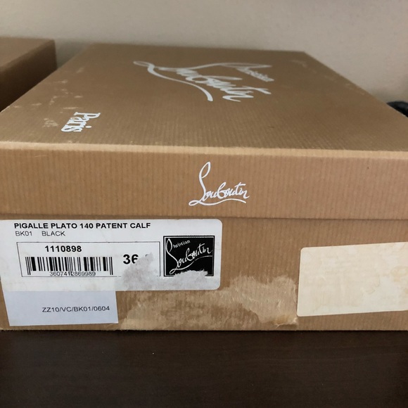 *SOLD* CL Pigalle Plato 140 patent calf - Picture 4 of 4